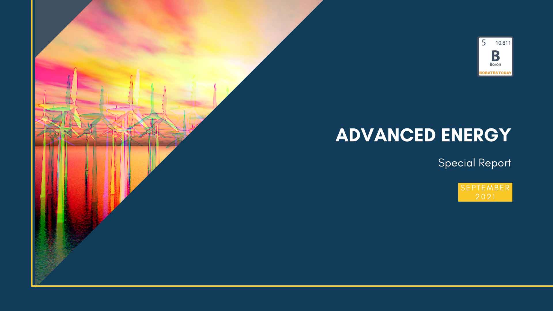 Advanced Energy Boron Special Report